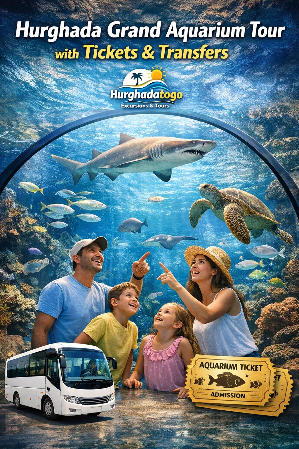 Hurghada Grand Aquarium Tour with Tickets & Transfers