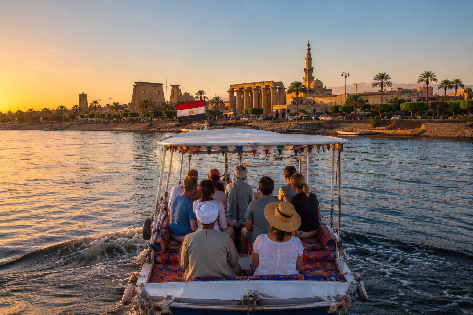 hurghada to luxor nile river boat crossing day trip