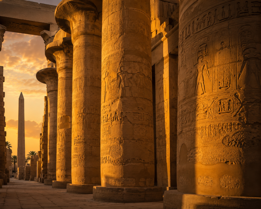 luxor tour from hurghada by bus karnak temple columns