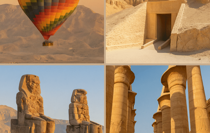 2 Day Hurghada to Luxor by Flight with Hotel Balloon & Nile Boat