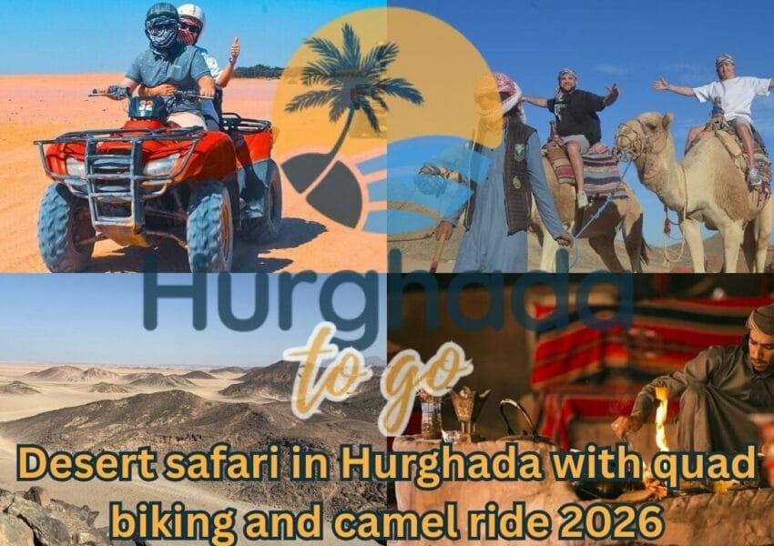 Desert safari in Hurghada with quad biking and camel ride 2026