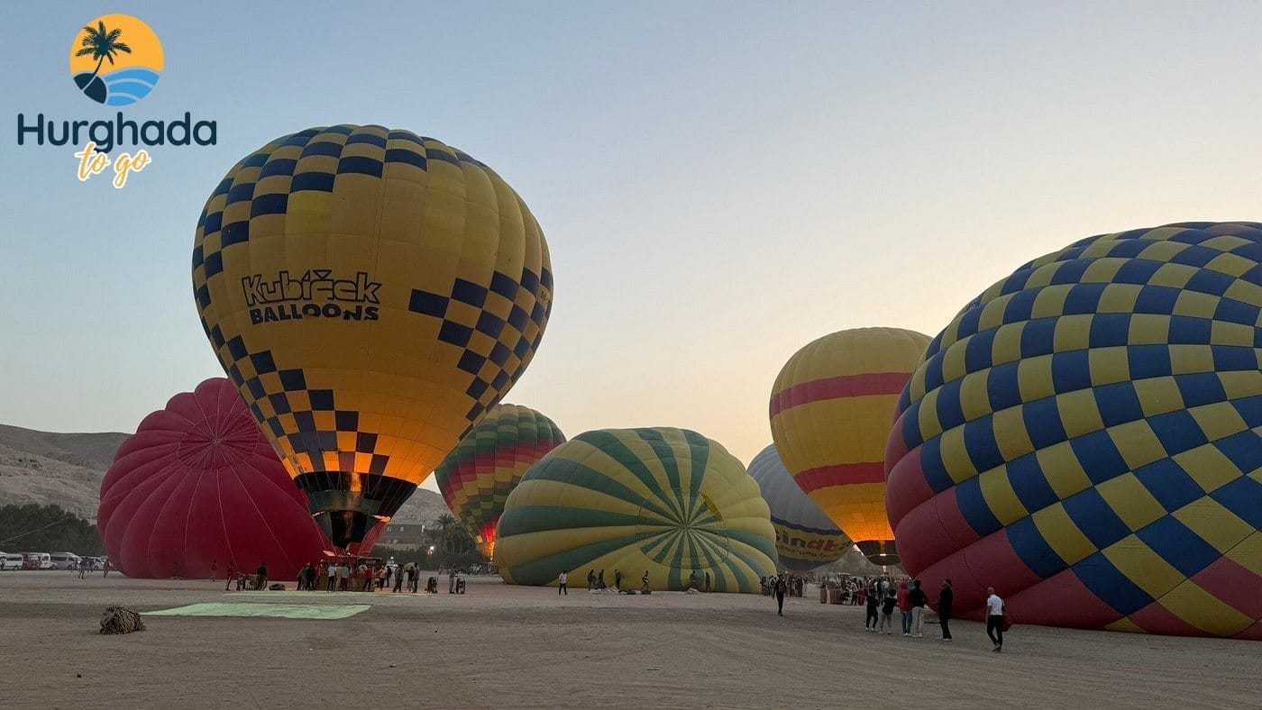 Hot air balloon ride over Valley of the Kings in Luxor