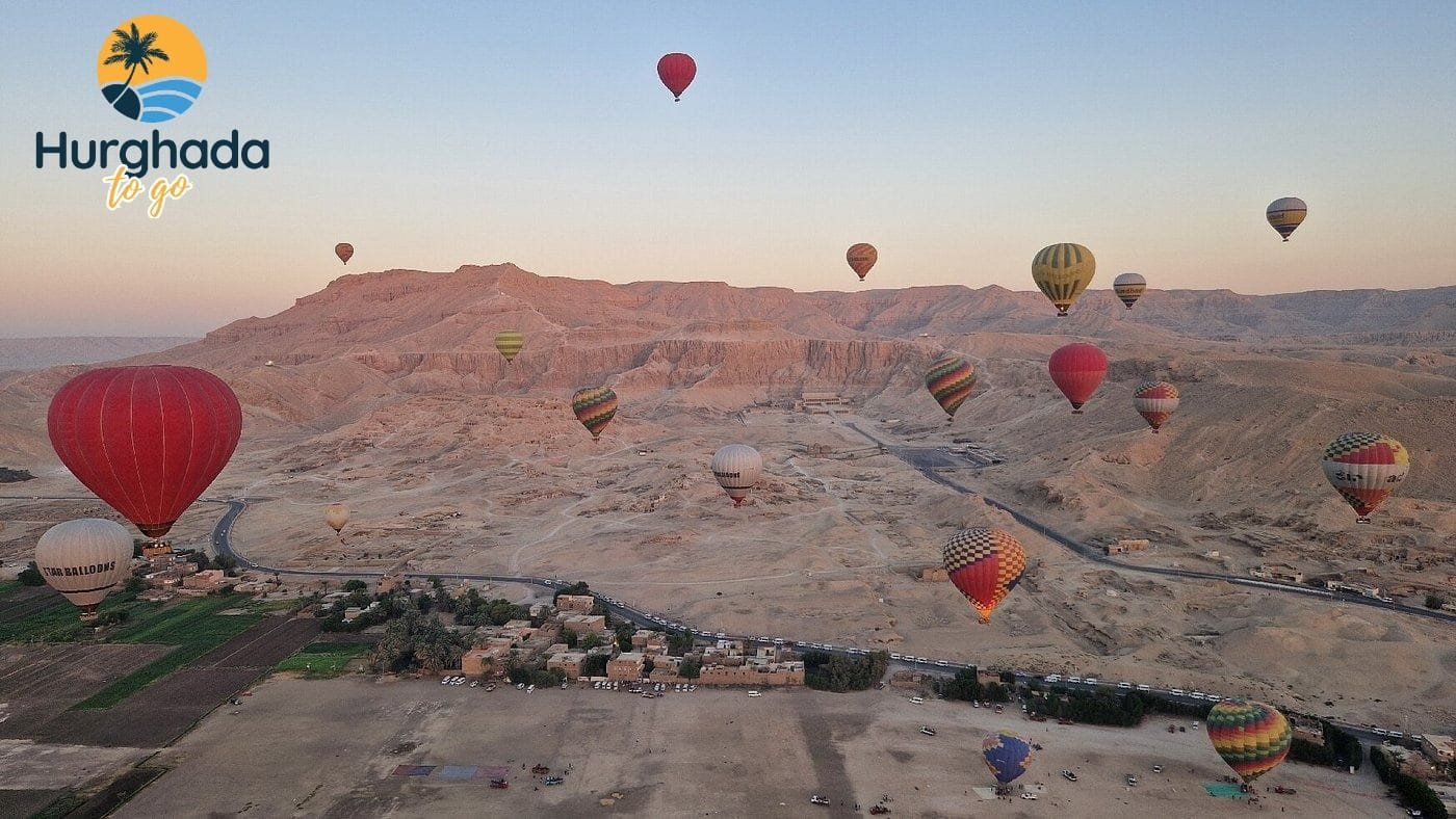Hot air balloon ride over Valley of the Kings in Luxor
