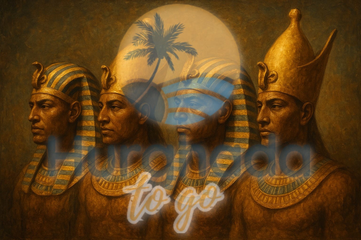 Kings of nile with crowns of gold