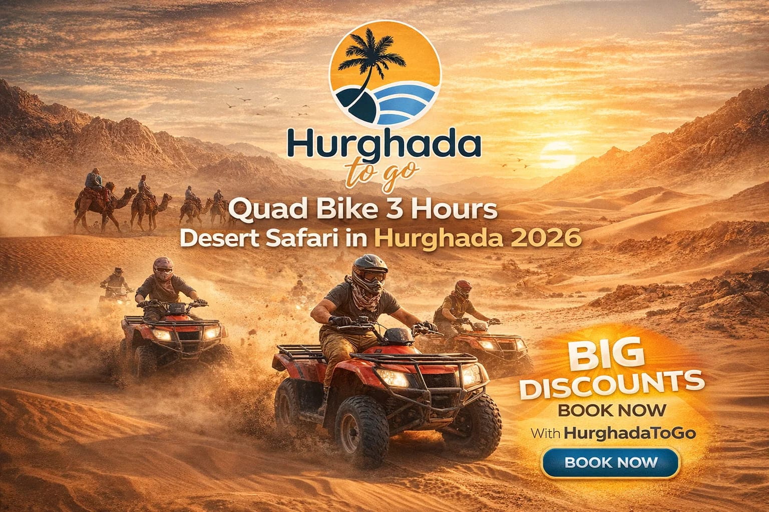 Quad Bike 3 Hours Desert Safari in Hurghada 2026