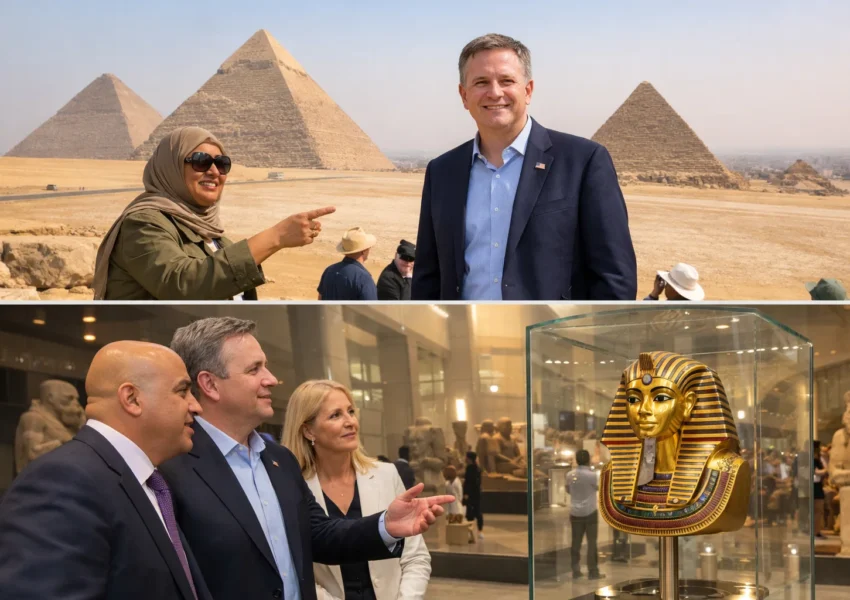 U.S. Deputy Secretary Landau Visits Giza Pyramids & Grand Egyptian Museum