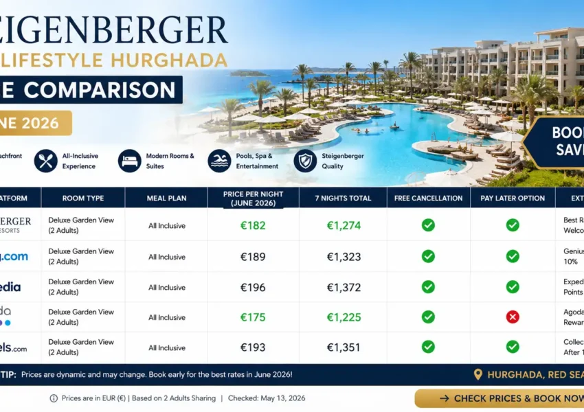 Steigenberger Pure Lifestyle Hurghada Price Comparison June 2026