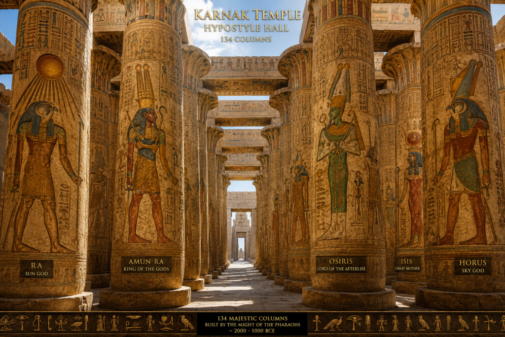 Egyptian gods and goddesses complete guide ancient Egypt deities 2026 Karnak Temple