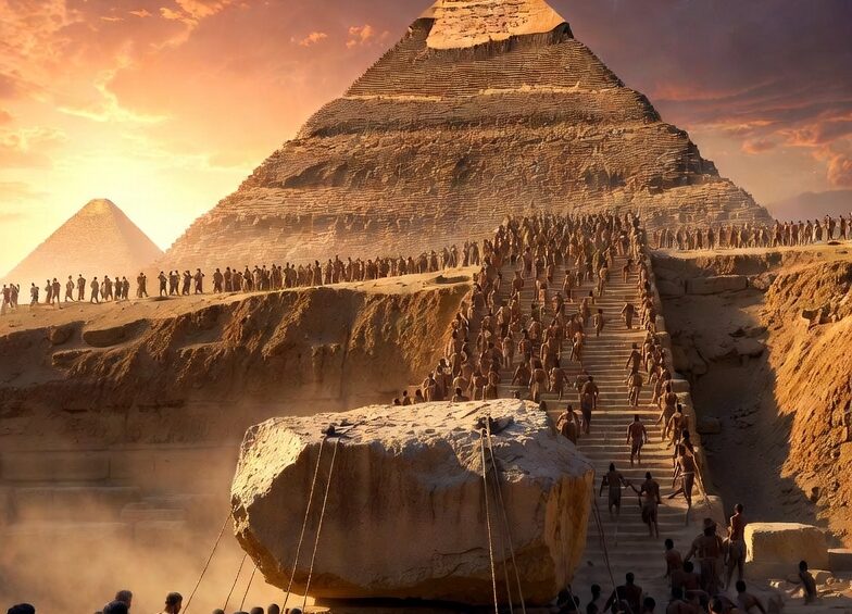 Pyramid Construction Mystery