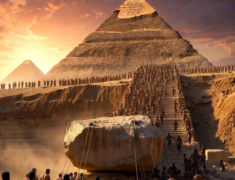 Pyramid Construction Mystery