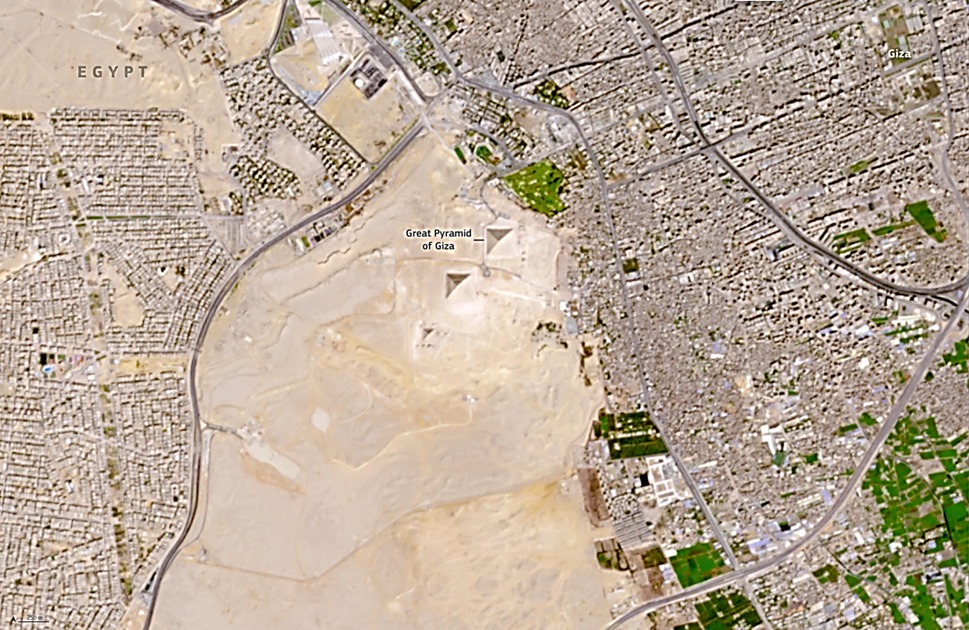 Map View of Cairo & Giza Plateau