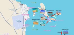 Orange bay Hurghada Island Map