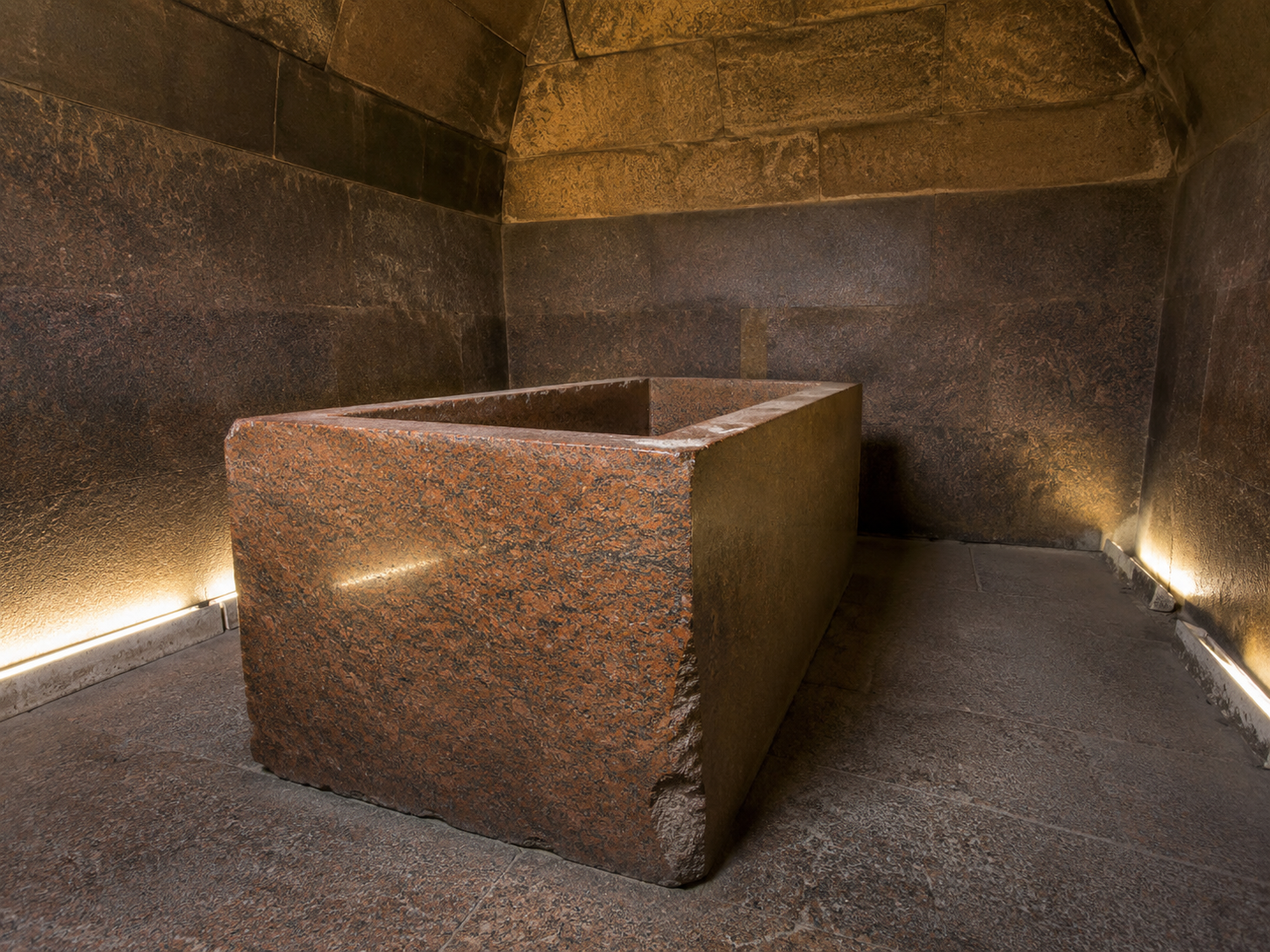 The granite coffer in the King’s Chamber
